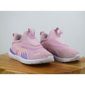 Puma Kids Girl's Sneakers Slip On Pink Purple Shoes Size 8C -‎ Toddler Shoes